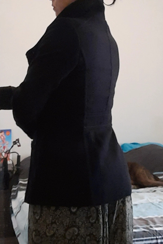 manteau noir taille 34