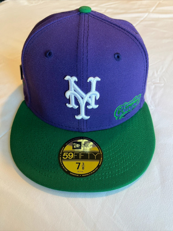 $60 New York Mets x New Era x Big League Chew Size 7 3/8 Fitted Hat Cap NWT 1