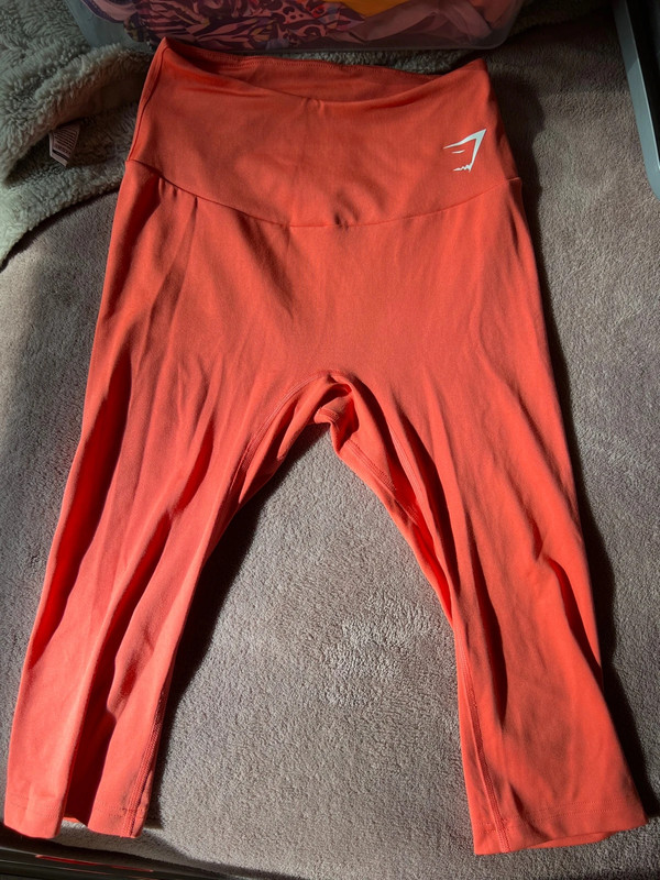 orange gymshark leggings