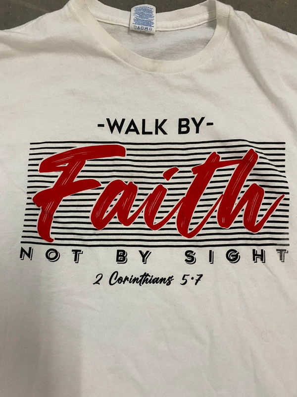 Walk by faith tee 2