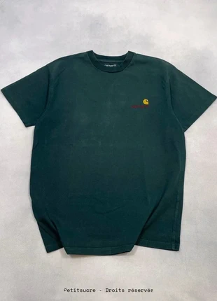 T-shirt Carhartt wip Vert foncé coupe Large Homme 100% Coton Crew Neck - Taille S /1903B, marca: Carhartt, estado: Muy bueno, tamaño: S, 29,00 €, 31,15 € Protección al comprador Pro incluida