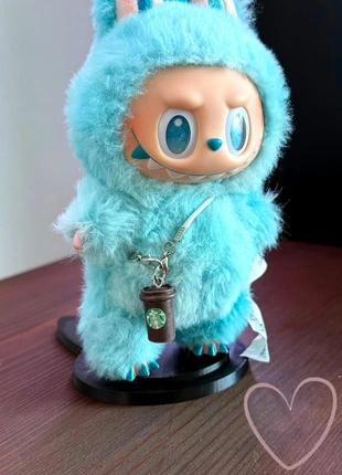 Labubu Micro Drink Charm with Starbucks Logo on Brown Coffee Cup w/ Silver Clip (Doll Not Included), brand: POPMART, condition: New with tags, size: One size, £4.50, £5.16 includes Buyer Protection Pro