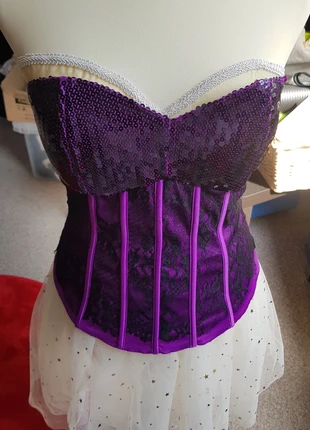 Bustier strass violet, marque: Jennyfer, état: Très bon état, taille: M / 38 / 10, 8,00 €, 9,10 € Protection acheteurs incluse