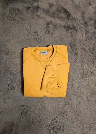 Sweat Carhartt WIP jaune moutarde - Taille M, coupe unisexe, marque: Carhartt, état: Très bon état, taille: M, 45,00 €, 47,95 € Protection acheteurs incluse