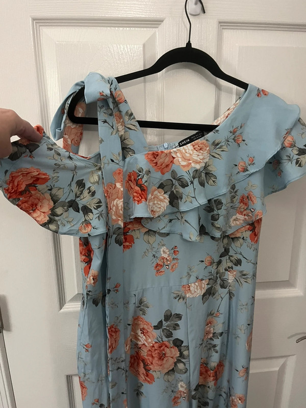 NWOT Shein  size XL blue floral jumpsuit 3