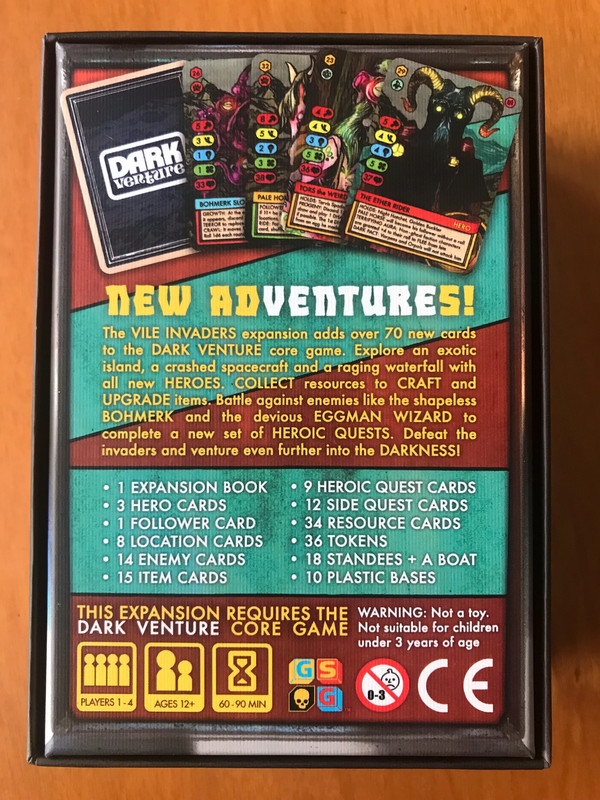 Dark Venture: Vile Invaders expansion - Gioco da Tavolo - Board game - Kickstarter KS 2