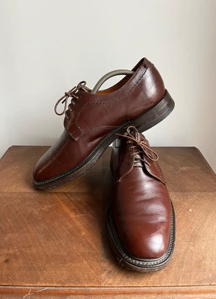 Derby Classique en Cuir Brun - Vintage Made in UK, merk: Vintage Dressing, staat: Goed, maat: 43, € 45,00, € 47,95 inclusief Kopersbescherming