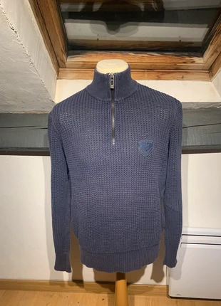 Pull homme 3/4 zipée XL en maille 100% coton, brand: Vintage Dressing, condition: Very good, size: XL, €20.00, €21.70 includes Buyer Protection