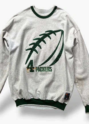 Vintage 90s NFL Packers embroidered sweatshirt | heavy distress | grey, brand: legends athletic, condition: Satisfactory, size: XXL, £24.99, £26.94 includes Buyer Protection Pro