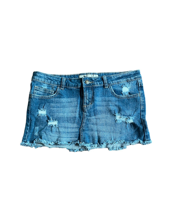 Y2k Denim Micro Mini Skirt 1