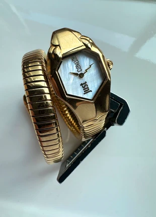 Just Cavalli JC1L001M0025 ladies signature snake watch ref: 1L001 quartz, merk: Just Cavalli, staat: Heel goed, maat: Tot 30 mm, € 95,00, € 100,45 inclusief Kopersbescherming