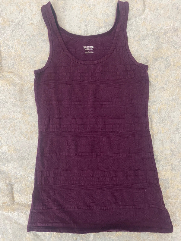 Deep purple top | woven texture 1