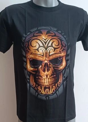 T-shirt tête de mort, brand: UNFLEDGED, condition: Very good, size: L, €13.00, €14.35 includes Buyer Protection