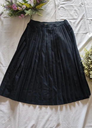 Gonna longuette con plissé, colore blu scuro, vintage, brand: Vintage Dressing, condizioni: Ottime, taglia: L / IT 44 / EU 40, €13.00, €14.35 include la Protezione acquisti