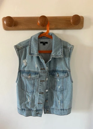 veste - jean - bleu - Kiabi - XS, marque: Kiabi, état: Neuf sans étiquette, taille: XS / 34 / 6, 5,00 €, 5,95 € Protection acheteurs incluse