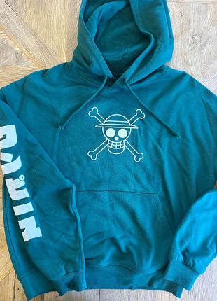 Hoodie One Piece 💀 Édition Jolly Roger Teal Émeraude Unisexe, marca: OnePiece, estado: Nuevo con etiquetas, tamaño: S / 36 / 8, 10,00 €, 11,20 € Protección al comprador incluida