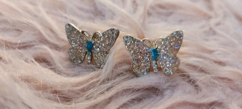 Boucles d'oreilles papillons - photo numéro 3