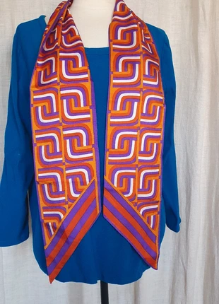 echarpe foulard annee 70 coloré violet orange seventie beatnik, marque: Hippie, état: Très bon état, 10,00 €, 11,20 € Protection acheteurs incluse