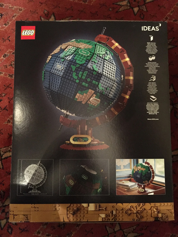Lego ideas - globe terrestre - 21322 - neuf et dédicacé
