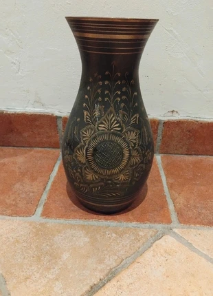🌟 Vase en laiton indien avec ornement doré 🌟, marque: Indian, état: Très bon état, 12,00 €, 13,30 € Protection acheteurs incluse