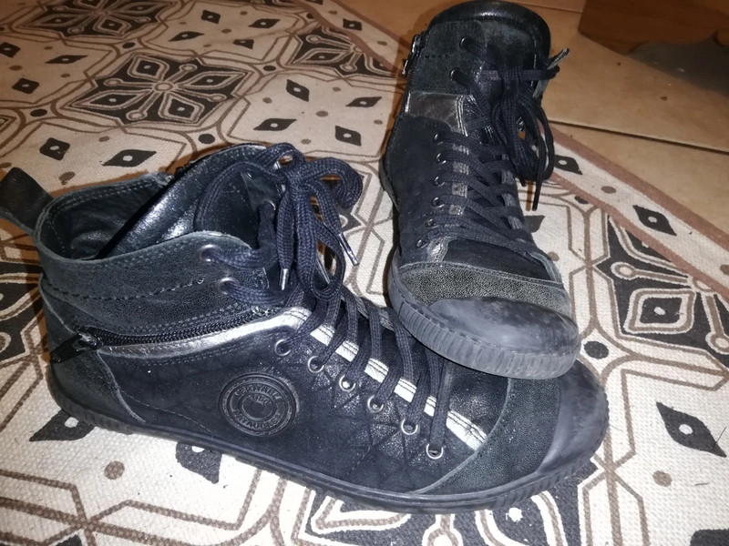 Superbes baskets montantes noires femme Pataugas 40 Vinted