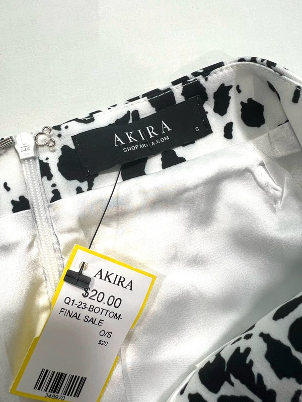 Akira Cow Print Mini Skirt 3