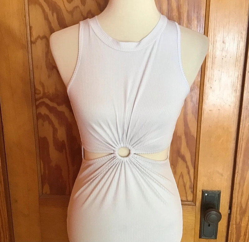 Sexy white body con dress 5