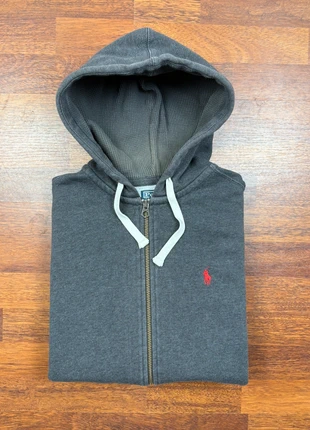 Pull gilet full zip Ralph Lauren gris Logo brodé rouge taille M, marque: Ralph Lauren, état: Très bon état, taille: M, 52,90 €, 56,25 € Protection acheteurs incluse