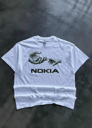 T-shirt vintage graphic tee boxy nokia main, marke: Graphic Tee, zustand: Sehr gut, größe: L, 9,99 €, 11,19 € beinhaltet Vinted-Käuferschutz Pro