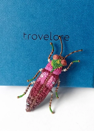 Broche Trovelore Scarabée rose insecte, marke: Trovelore, zustand: Neu, mit Etikett, 65,00 €, 68,95 € beinhaltet Vinted-Käuferschutz Pro