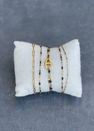 Bracelet doré brillant acier inoxydable et noir (vendu à l’unité), marca: Tendance, estado: Muy bueno, 9,00 €, 10,15 € Protección al comprador Pro incluida