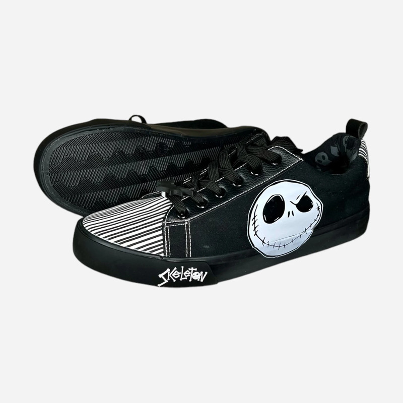 Disney The Nightmare Before Christmas Black White Mens Athletic Shoes Sz 11 1