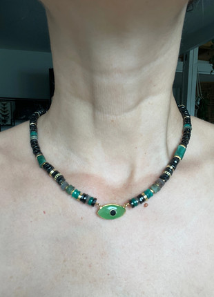 Collier inspiration bohemian rapsody en pierre, marca: Fait Main, estado: Novo sem etiquetas, €20.00, €21.70 inclui Proteção do Comprador