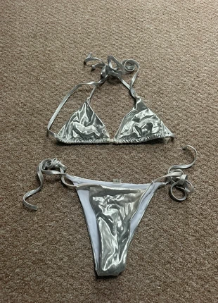 Silver bikini, brand: Shein, condition: Satisfactory, size: XS / 34 / 6, €2.00, €2.80 includes Buyer Protection