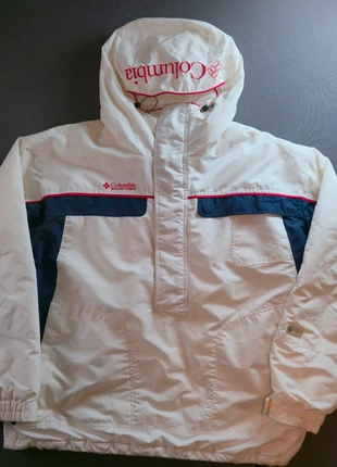 Veste vintage Columbia Sportswear homme XXL blanche et bleue Authentic Issue, brand: Columbia, condition: Very good, size: XXL, €40.00, €42.70 includes Buyer Protection
