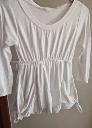 Robe blanche manches longues, condition: New with tags, size: 4 years / 104 cm, €10.00, €11.20 includes Buyer Protection