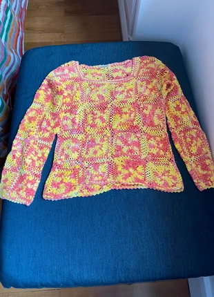 Petit haut hippie jaune orangé en 34, marca: Vintage, estado: Bom, tamanho: XS / 34 / 6, €6.00, €7.00 inclui Proteção do Comprador