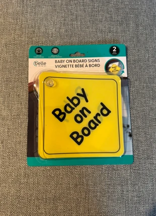 Baby on board bordjes 2x, merk: onbekend, staat: Nieuw met prijskaartje, € 5,00, € 5,95 inclusief Kopersbescherming