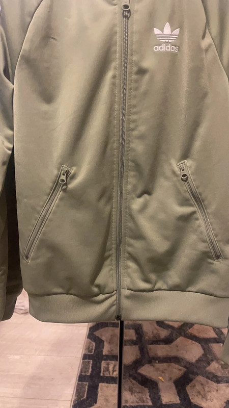 Khaki adidas jacket size Uk 4