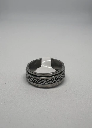 💍 Bague acier inoxydable motif tressé – Inspiration viking & style minimaliste unisexe, état: Neuf sans étiquette, taille: 17,3 mm, 3,30 €, 4,17 € Protection acheteurs (Pro) incluse