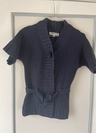 Gilet fille 10 ans Vynil Fraise – Bleu marine & fils métallisés, merk: Vynil Fraise, staat: Goed, maat: 10 jaar / 140 cm, € 4,00, € 4,90 inclusief Kopersbescherming