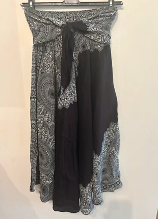 Black and white hippy style skirt, condition: New without tags, size: One size, £14.00, £15.40 includes Buyer Protection