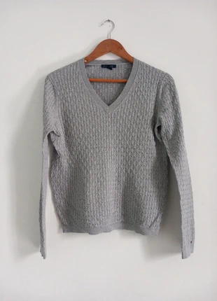 Pull Col V Tommy Hilfiger Gris Taille M            70011025, marque: Tommy Hilfiger, état: Très bon état, taille: M / 38 / 10, 29,00 €, 31,15 € Protection acheteurs (Pro) incluse