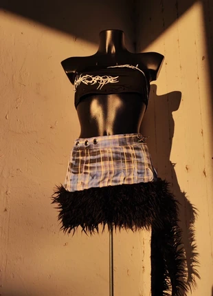Minigonna furry handmade, brand: Punk Rave, condizioni: Nuovo senza cartellino, taglia: S / IT 40 / EU 36, €40.00, €42.70 include la Protezione acquisti