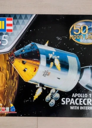 1/32 Apollo 11 model kit met interieur Revell giftset nieuw, merk: Revell, staat: Nieuw met prijskaartje, maat: Universeel, € 29,50, € 31,68 inclusief Kopersbescherming Pro