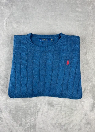 Torsadé Polo Ralph Lauren col rond | Taille S | bleu logo rouge, marca: Ralph Lauren, estado: Muy bueno, tamaño: S, 49,90 €, 53,10 € Protección al comprador incluida
