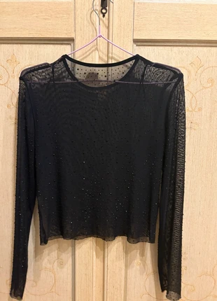 terranova top glitterato trasparente, marque: Terranova, état: Très bon état, taille: S / 36 / 8, 5,00 €, 5,95 € Protection acheteurs incluse