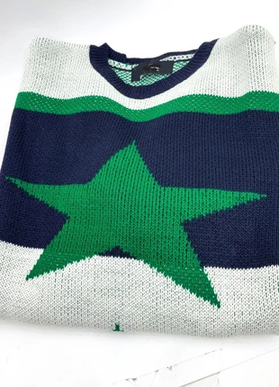 Star Print Long Sleeve Knit Jumper, marque: Vintage Dressing, état: Très bon état, taille: XL, 27,00 €, 29,05 € Protection acheteurs (Pro) incluse