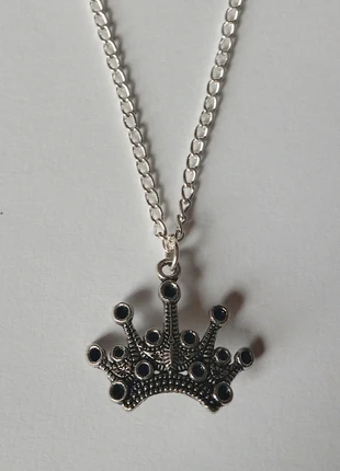 Silver Plate Crown Necklace, condition: New without tags, £2.20, £3.01 includes Buyer Protection