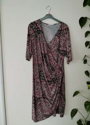 Magnifique robe de fêtes drapée à motifs, brand: Urban By Gemo, condition: Very good, size: XXL / 44 / 16, €20.00, €21.70 includes Buyer Protection